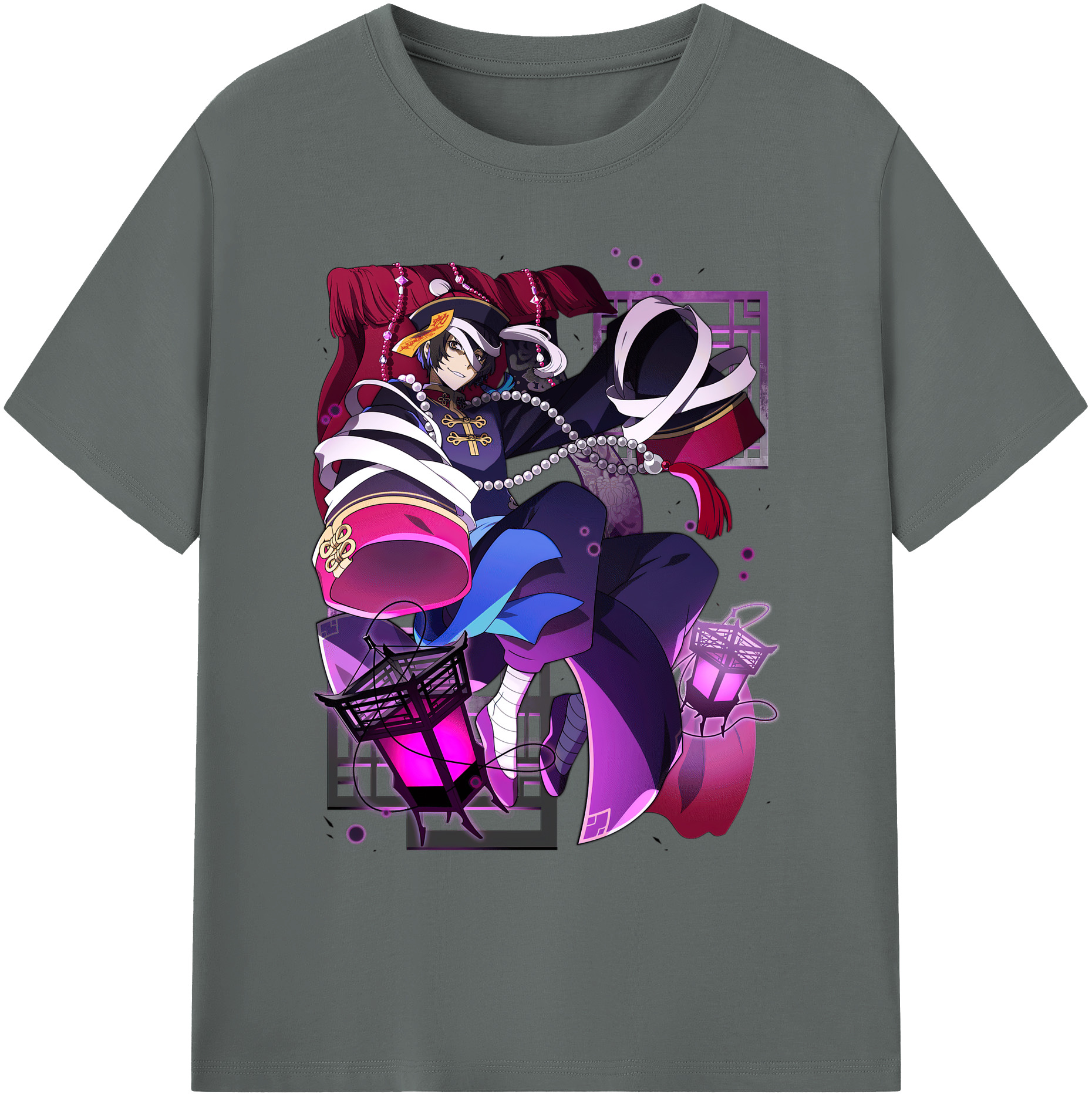 （画像用） 文豪ストレイドッグス Bungo Stray Dogs 綿100％ メンズ半袖Tシャツ｜肌触りやわらか＆通気性